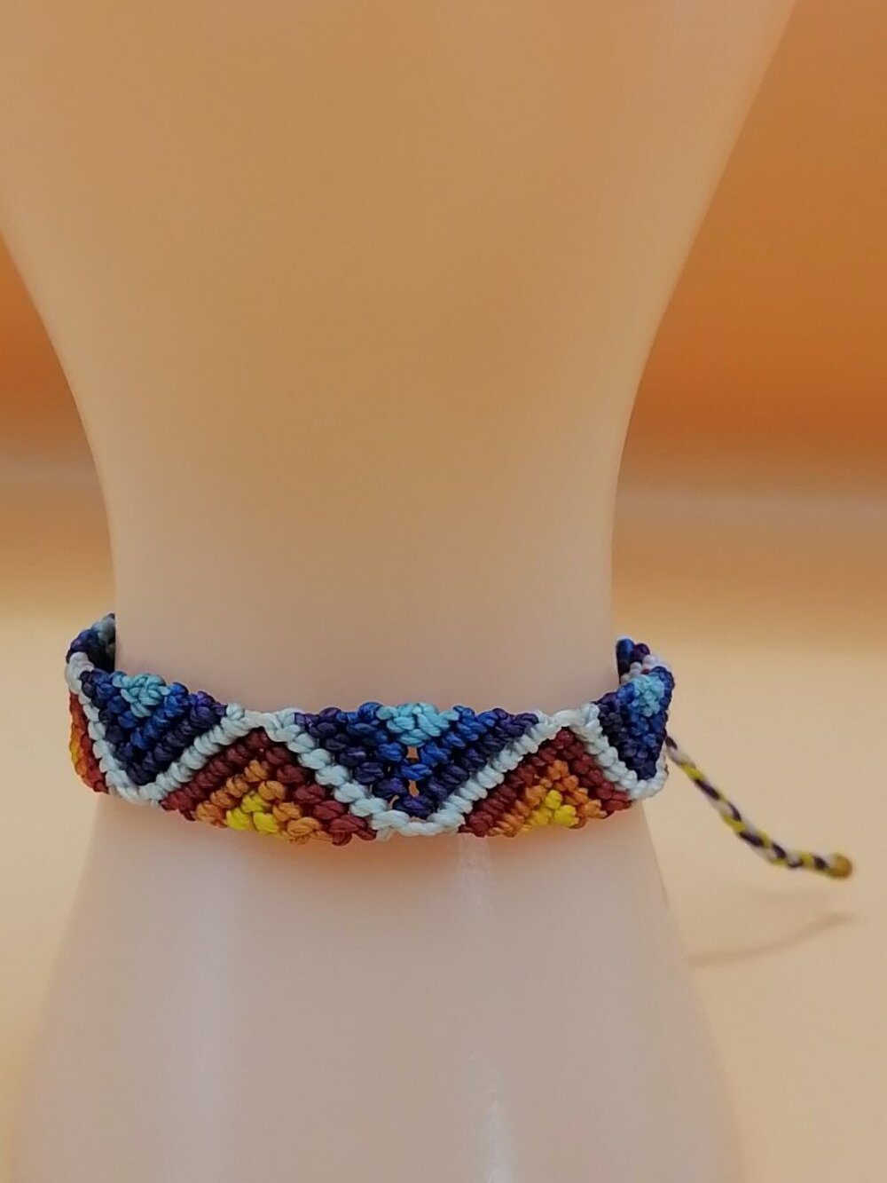 Handmade Macrame Bracelet Inca Labyrinth Multicolor